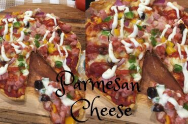 Egg pizza 🍕/so yummy recipe/snack ideas