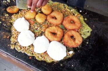 Indian Healthy Breakfast | Tawa Idli Vada Sambar,  Tawa Bonda | Street Food Catalog