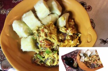 10 minutes Dinner Idea /Tasty Yam with Egg & Tomato Sauce/ Family Dinner