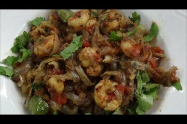 Pepper Prawn Fry - Spicy Shrimp Recipe -Indian Prawn Recipe - By Healthy Food Kitchen