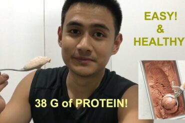 EASY HEALTHY DESSERT RECIPE: Whey Ice Cream