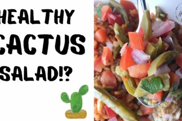 Healthy Mexican Nopales Recipe|Cactus salad, Fat Reducer!