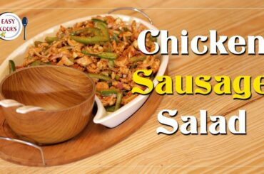 Chicken Sausage Salad | 1 minute Salad Recipes