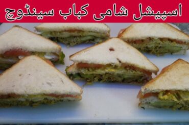 Shami Kabab Sandwich Recipe - Kids Lunch Box Idea - Breakfast Recipe kitchen with Adeela
