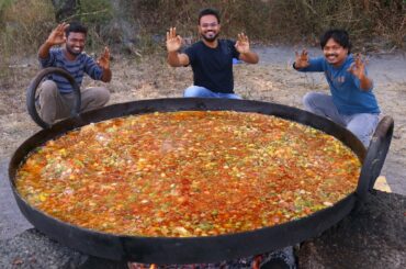 Biggest Egg Omelette With Lamb Meat | Egg Omelette Recipe | Bell peppers Omelette | Grandpa Kitchen