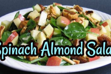 Spinach Almond Salad | Easy Cooking Videos