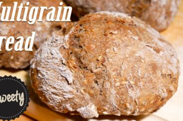 Homemade 100% Multigrain Buns [Healthy Bread Rolls Recipe]