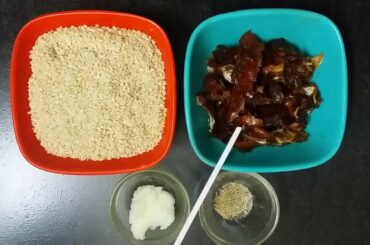 ||  Healthy  Til ( Sesame )  and Pind khajur ( Dates ) Rolls ||Hindi Recipe ||