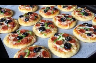 Homemade Mini Pizza Recipe | Healthy Pizza Dough | Em's Kitchen