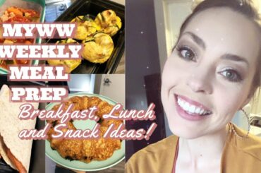 WEEKLY MEAL PREP | MyWW Blue Plan | Weight Watchers Low Point Recipes + Tips For Meal Prep!
