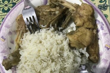 Steamed Chicken Rice | Low Calories Diet | Cooking ideas With Sajid |