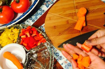 Easy healthy lunch preparation