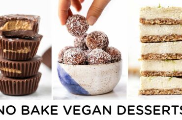 HEALTHY VEGAN NO BAKE DESSERTS ‣‣ easy to make!