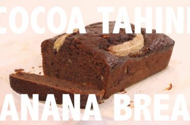 Cocoa Tahini Banana Bread