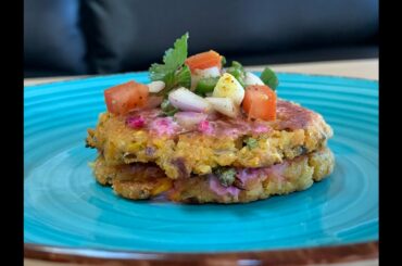 5 Minutes Snack Recipe / Easy Snack Recipes /  Cauliflower Corn Cake / Quick,Simple cooking ideas.