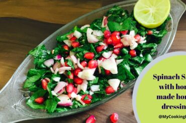 Spinach Salad with Honey Dressing Recipe by MyCookingDiva
