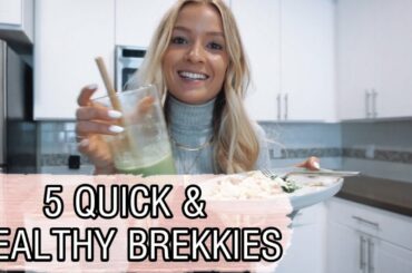 5 QUICK & HEALTHY BREAKFAST IDEAS // dairy-free + nutritious