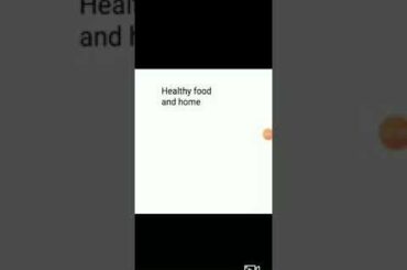 healthy food and home