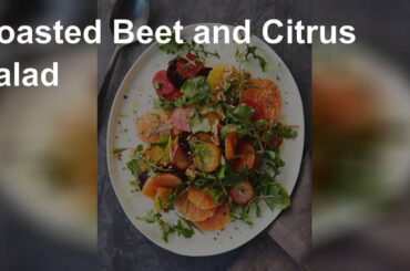 Looking for an interesting salad recipe? Try this one with roasted beetroot