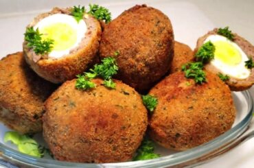 Meatball with Eggs  | American Fast Food Lunch and Dinner ideas  | #Great_Home_Baking