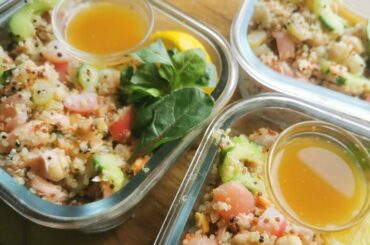 Salmon, Chickpea & Fennel  Salad - Cold Lunch Meal Prep