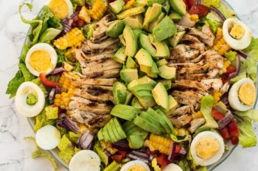 Healthy Chicken Avocado Salad - With Lime Dressing - My family's favorite!