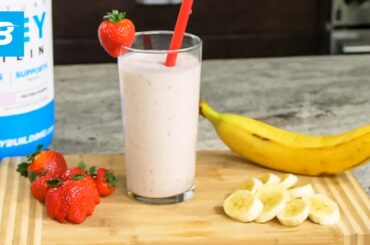 Strawberry Banana Protein Smoothie Recipe