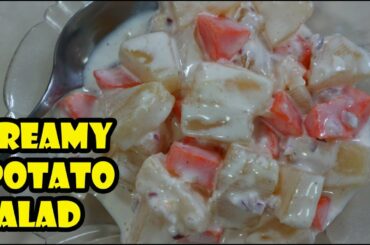 Creamy Potato Salad With Carrots and Pineapple Recipe | How To Make Potato Salad Quick and Easy