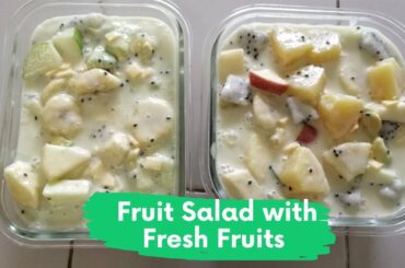 Fresh Fruit Salad | Without Fruit Cocktail | Fruit Salad with Fresh Fruits