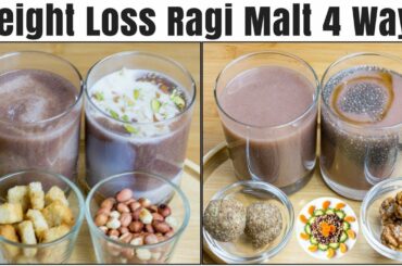 Weight Loss Breakfast with Ragi | Ragi Malt 4 Ways | Ragi Malt Breakfast Recipe For Weight Loss
