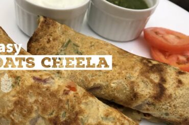 Oats Cheela|Weightloss recipe|No Oil Healthy breakfast recipe|HowSurabhiCooks