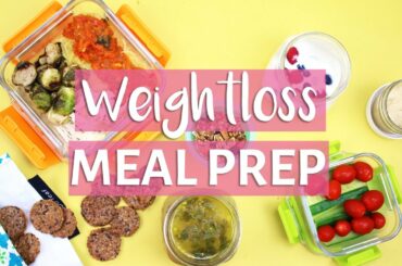 EASY MEAL PREP WITH ME! | Healthy Meal Prep for Weight Loss