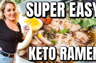 EASY KETO RAMEN RECIPE / HOW TO MAKE LOW CARB RAMEN NOODLE SOUP / DANIELA DIARIES