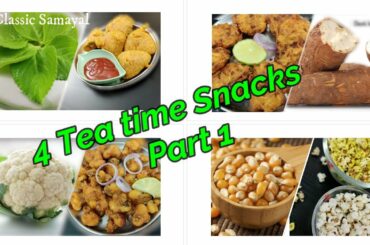 4 easy snacks recipes-Part 1/teatime snacks in tamil/Evening snacks/quick evening snacks recipes