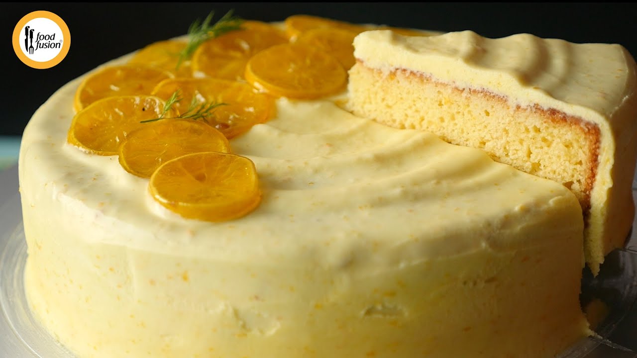 Lemon & Orange Cake (Without Oven) Recipe By Food Fusion Lemon & Orange Cake (Without Oven) Recipe By Food Fusion