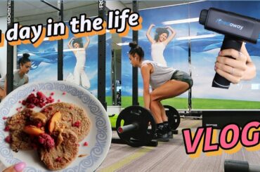 DAILY VLOG ft healthy pancake recipe, massage gun unboxing, health chat & training