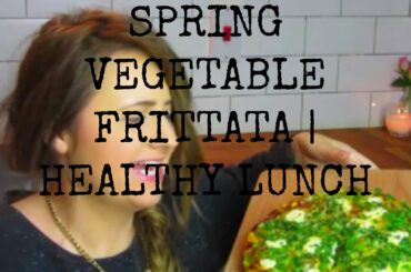 Spring Vegetable Frittata Recipe| Healthy lunch or snack
