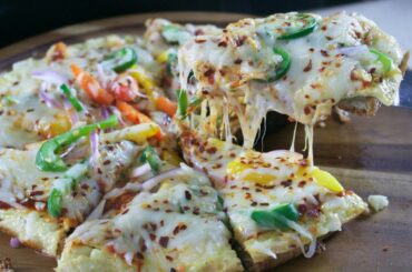 Omelet Pizza Recipe | BreakFast Pizza | How to make Pizza  with Bread