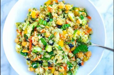 BEST QUINOA SALAD RECIPE EVER (Quinoa Vegetarian Salad) for Weight Loss/ Keto Diet/ Love Healthy