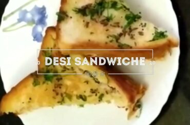 Desi Sandwiche...No added sauces..no added cheese...Healthy Diet... Quick recipe for every one..