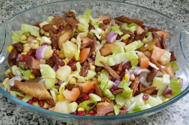 How to make Fattoush Salad | Best Arabic Salad Recipe| Traditional Lebanese Salad | Healthy Salad