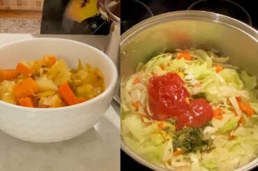 My Easy Cabbage Soup Recipe | Low Carb & Low Calorie Soup + Easy & Simple