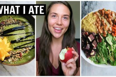What I Eat In a Day While Studying + Healthy Food Haul (VEGAN)