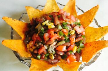 Mexican Beans Salad with Nachos|Easy n Healthy Recipes|The Cook-n-Joy Show by Vaishali