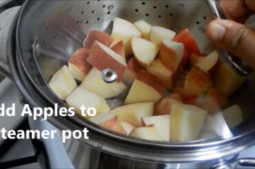 Healthy Baby Food Recipe - How to Make Homemade Apple Puree l Applesauce l 4+ or 6+ months