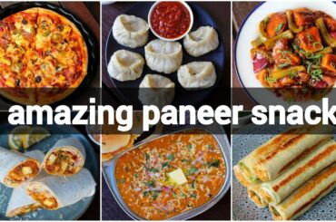 6 paneer snacks recipes | healthy paneer snacks for kids | paneer starters list