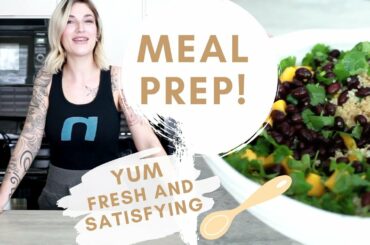 Meal Prepping | Black Bean Mango Quinoa Salad | for Living a Healthy Lifestyle