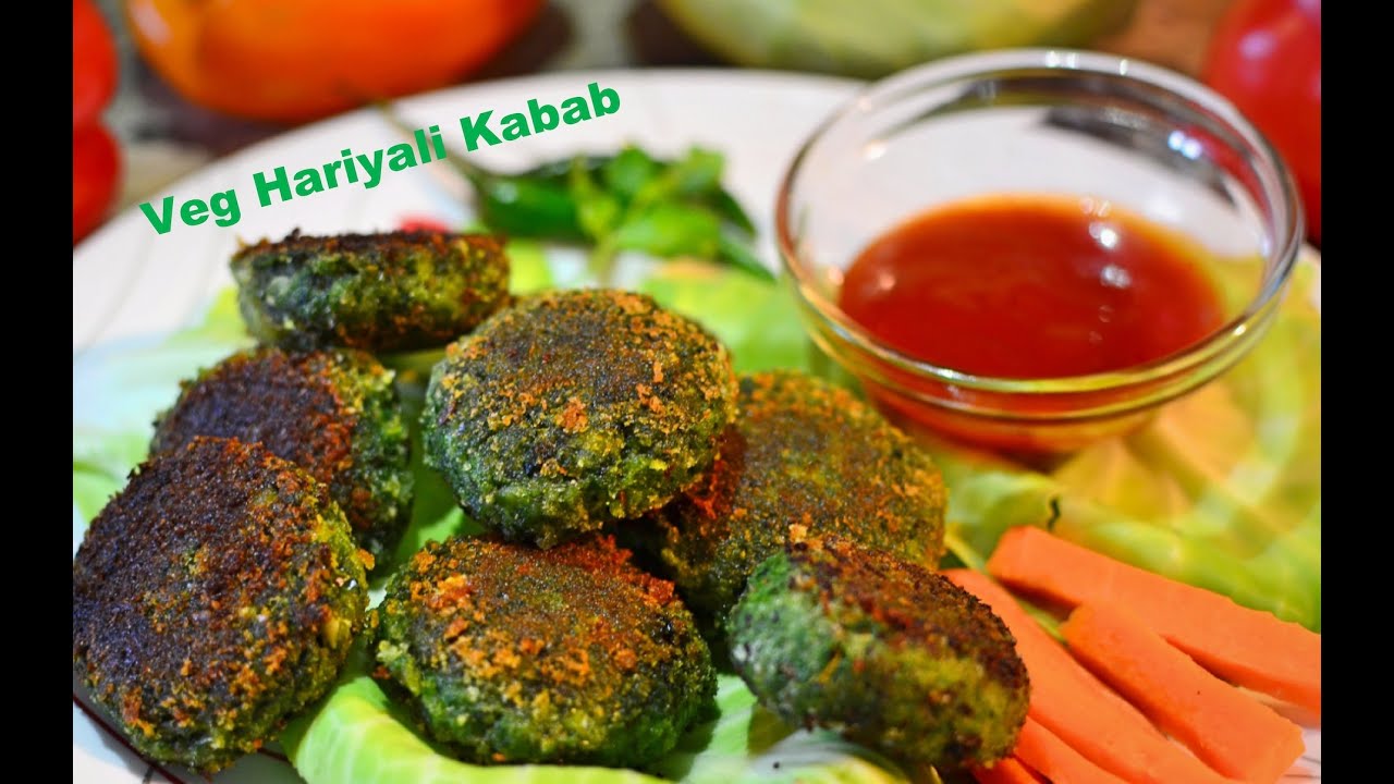 Veg Hariyali Kabab | Holi Special | Healthy Non Fried Snack Recipe Veg Hariyali Kabab | Holi Special | Healthy Non Fried Snack Recipe