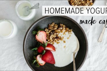 HOW TO MAKE HOMEMADE YOGURT | healthy yogurt from scratch