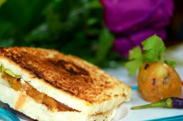 Sweet Potato Sandwich#Low Calorie Healthy  Breakfast Option For Weight Loss..